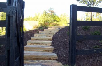 garden stone steps