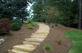 garden stone steps