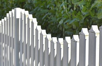 White fence